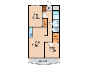 中島マンションの物件間取画像